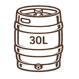 Icone barril 30 litros