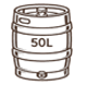Icone barril 50 litros