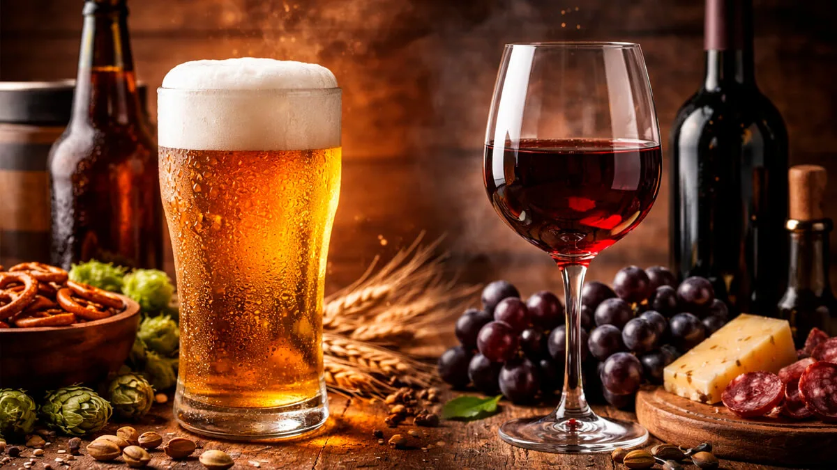 Cerveja e vinho