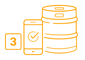 Passo 3 para pedir chopp